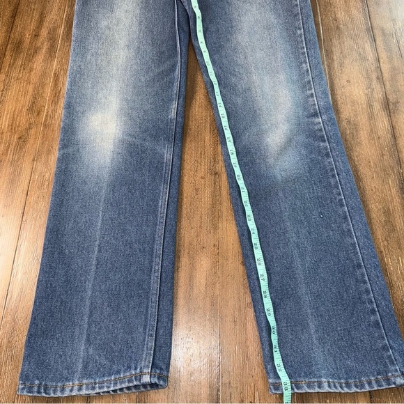 Vintage Levi's 917 Bootcut Jeans 34 x 33 Orange Tag Straight Blue - Picture 7 of 13